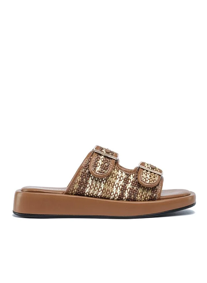 FYOR Stylish Patterned Double-Buckle Sandal AJ 015